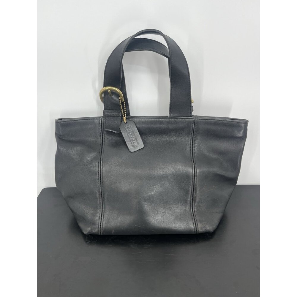 Coach 4133 Vintage Waverly Tote SoHo Black Leather Original Charm